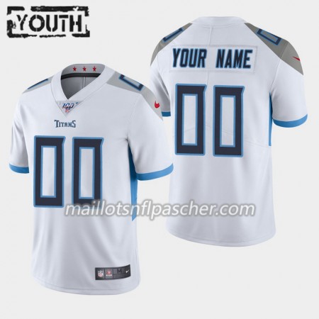 Maillot Tennessee Titans Custom Nike Blanc 100th - Enfant
